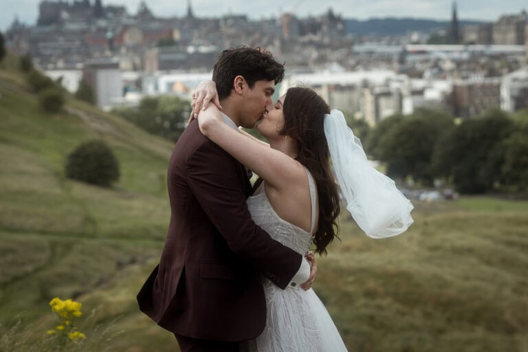 Kelsey and TJ’s Edinburgh Elopement with Family
